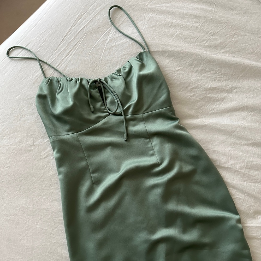 Top shop Satin Seafoam Green Mini